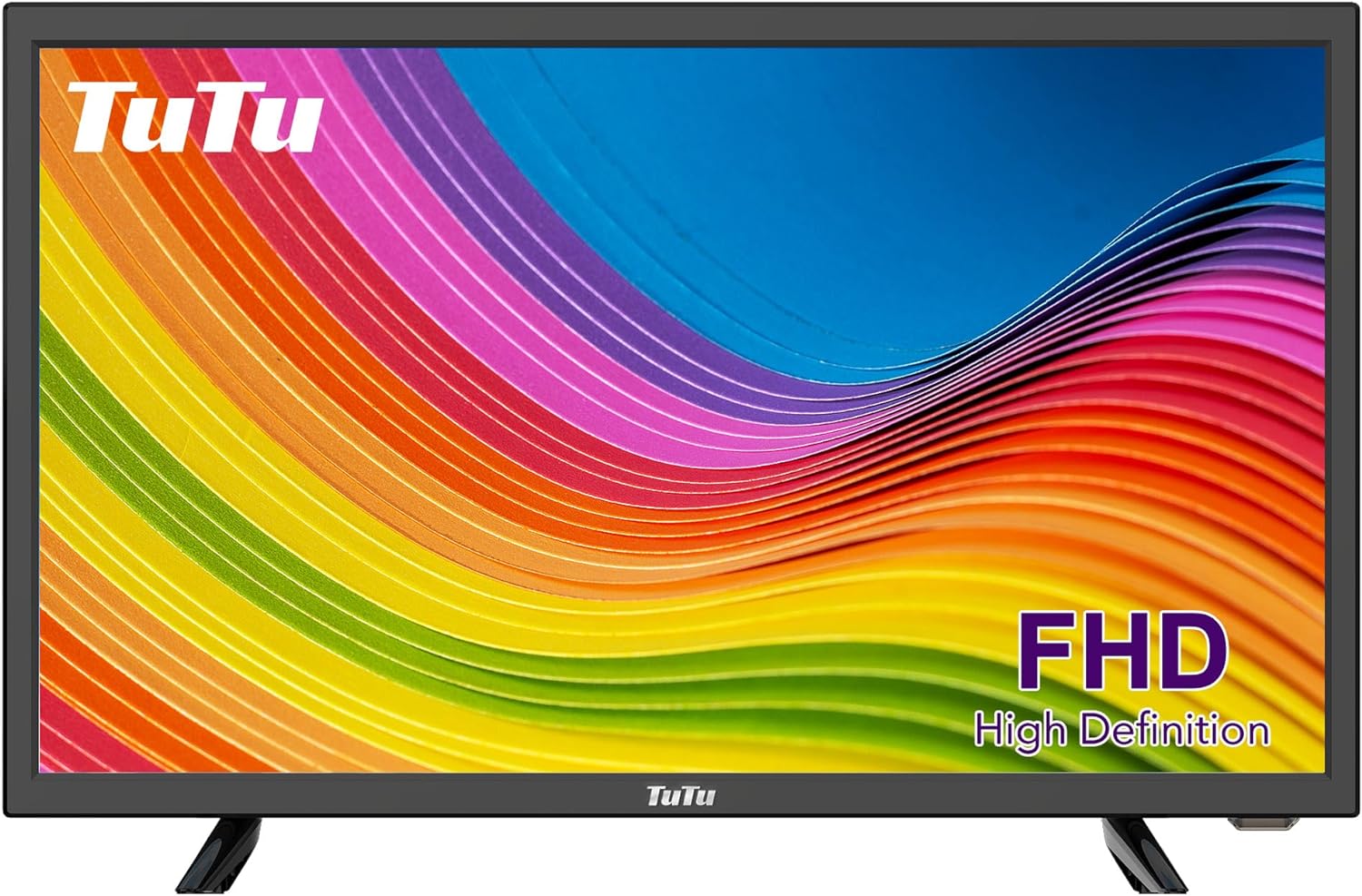 22-inch TV,60Hz 1080P FHD LED Television and Monitor with Dolby Audio for Home or Office 22in Flat-Screen TV with HDMI,USB,VGA,RCA(2023 Model)