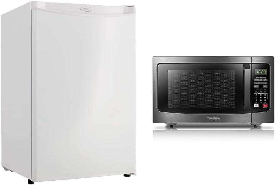 Danby Designer DAR044A4BDD-6 4.4 Cu.Ft. Mini Fridge, Compact Refrigerator for Bedroom, Living Room, Bar, Dorm, Kitchen, Office, E-Star in Black