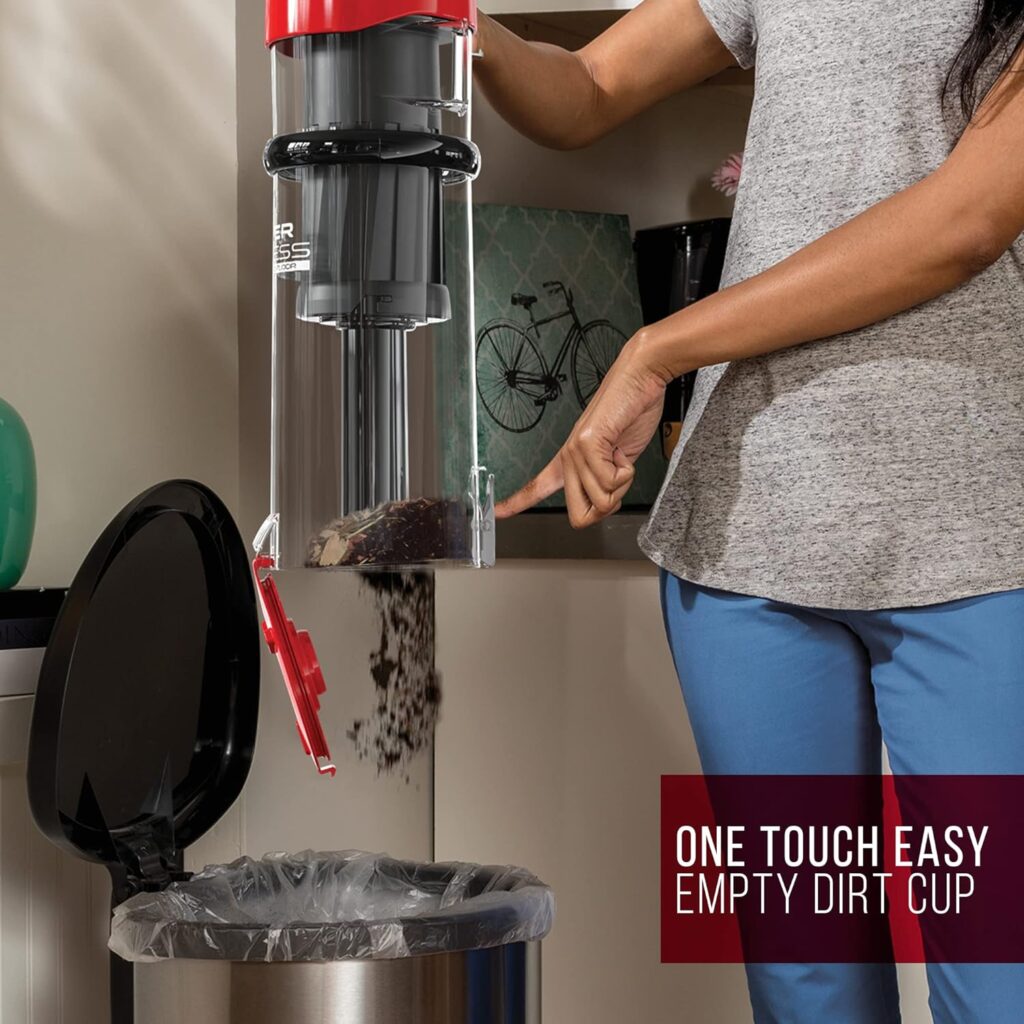 Dirt Devil Endura Lite Bagless Vacuum Cleaner, Small Upright for Carpet and Hard Floor, Lightweight, UD20121PC, Red