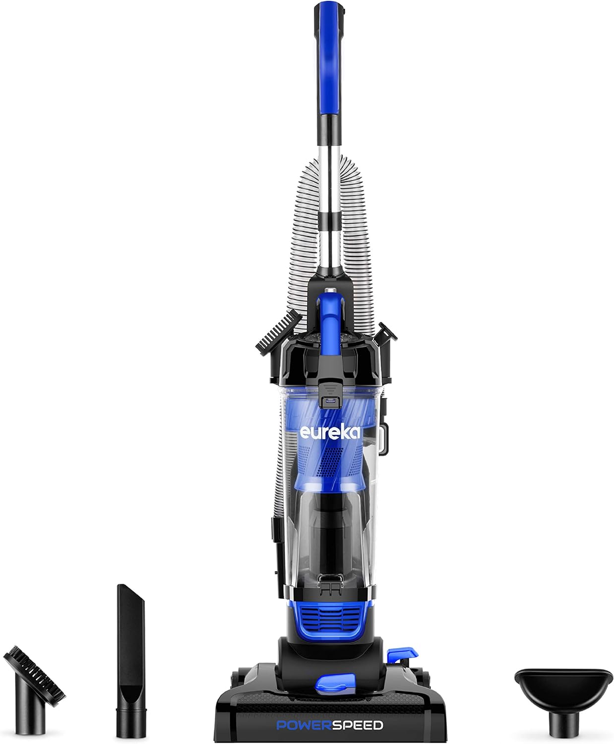 Eureka Lightweight Powerful Upright Vacuum Cleaner for Carpet and Hard Floor, PowerSpeed, New Model,Blue,black/New Model