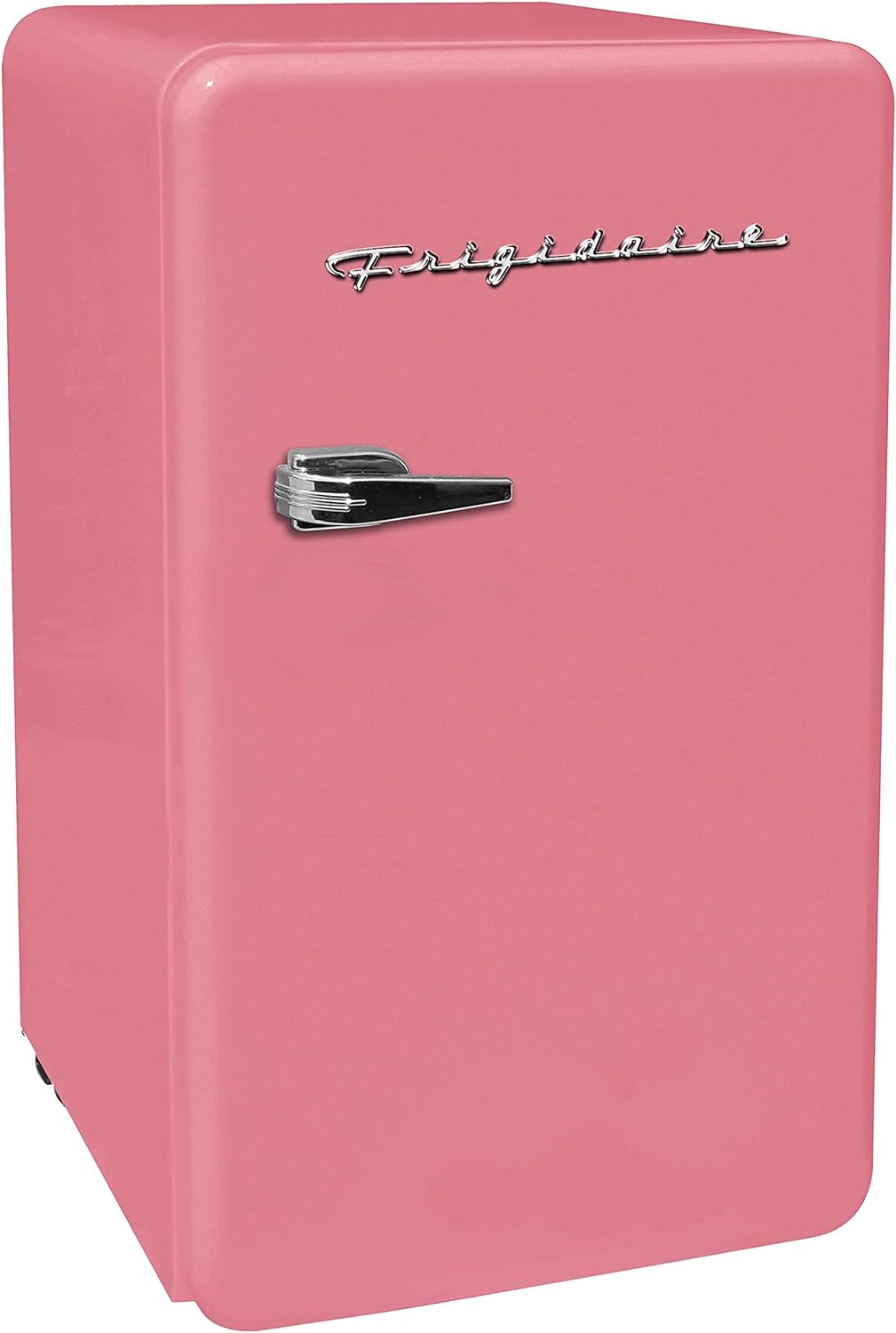 FRIGIDAIRE EFR372-PINK 3.2 Cu Ft Pink Retro Compact Rounded Corner Premium Mini Fridge FRIGIDAIRE EFR372-PINK 3.2 Cu Ft Pink Retro Compact Rounded Corner Premium Mini Fridge