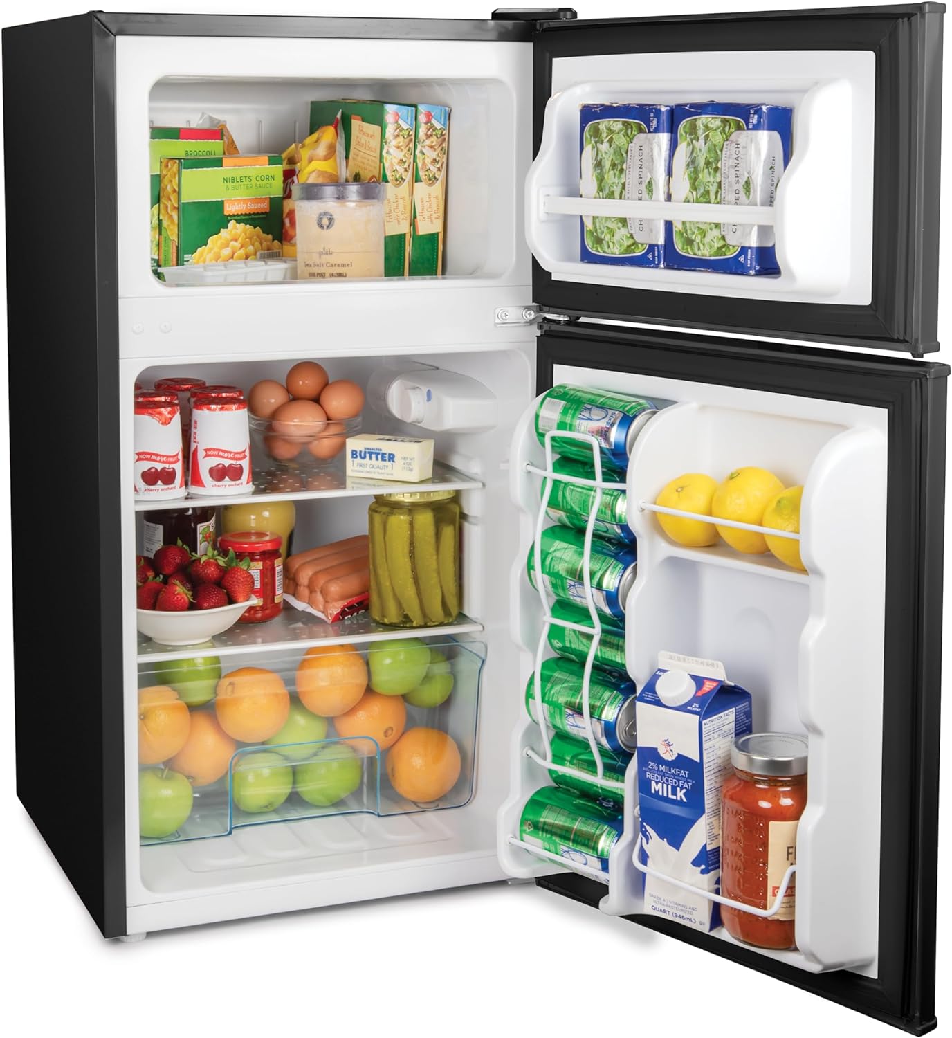 Igloo IRF32BK6A 3.2 Cu.Ft. Single Door Compact Refrigerator with Freezer, Slide Out Glass Shelf, Perfect for Homes, Offices, Dorms Igloo IRF32BK6A 3.2 Cu.Ft. Single Door Compact Refrigerator with Freezer, Slide Out Glass Shelf, Perfect for Homes, Offices, Dorms