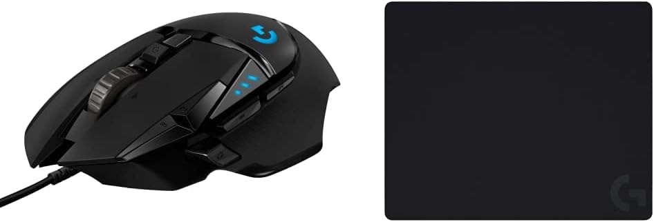 Logitech G502 HERO High Performance Wired Gaming Mouse, HERO 25K Sensor, 25,600 DPI, RGB, Adjustable Weights, 11 Programmable Buttons, On-Board Memory, PC / Mac