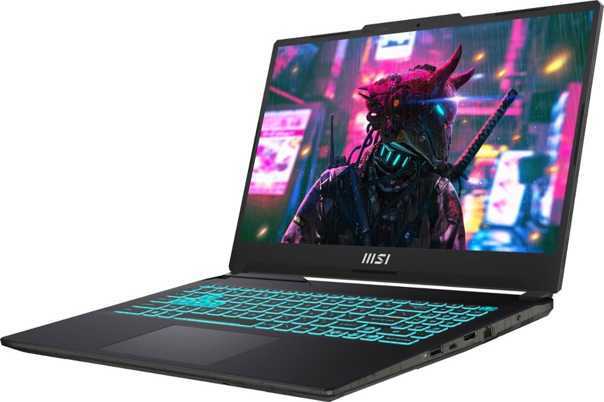MSI Cyborg 15 Gaming Laptop, 15.6 144Hz FHD IPS Display, 10-Core Intel Core i7-12650H, NVIDIA Geforce RTX 4060, 32GB DDR5 RAM, 1TB NVMe SSD, Backlit Keyboard, HDMI, USB-C, Win 11, w/CUE Accessories