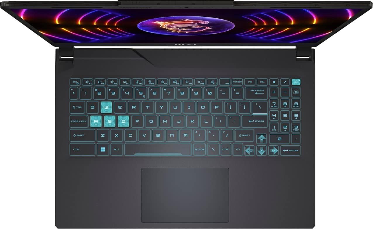 MSI Cyborg 15 Gaming Laptop, 15.6 144Hz FHD IPS Display, 10-Core Intel Core i7-12650H, NVIDIA Geforce RTX 4060, 32GB DDR5 RAM, 1TB NVMe SSD, Backlit Keyboard, HDMI, USB-C, Win 11, w/CUE Accessories