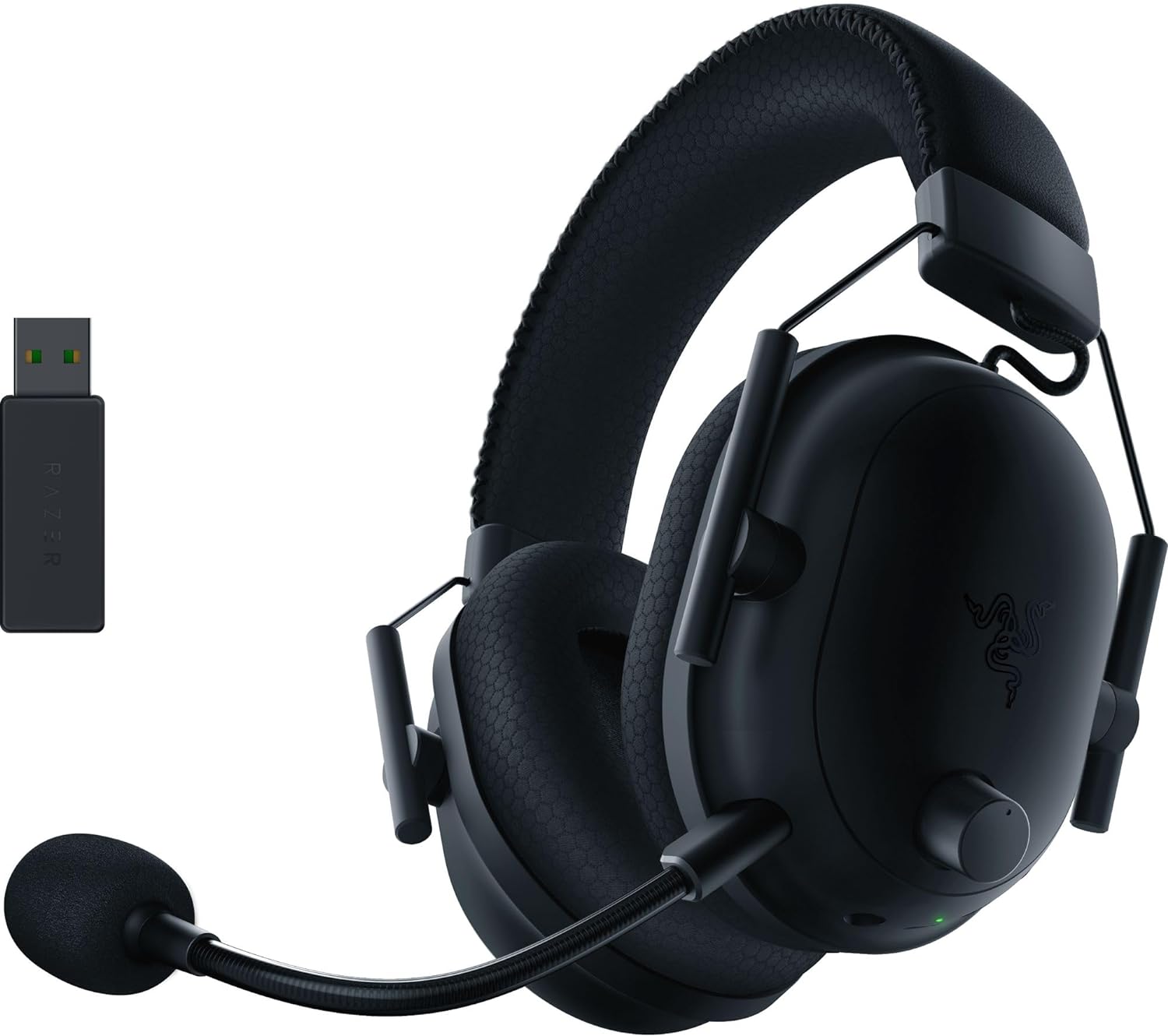 Razer BlackShark V2 Pro Wireless Gaming Headset: THX 7.1 Spatial Surround Sound - 50mm Drivers - Detachable Mic - for PC, PS5, PS4, Switch, Black Razer BlackShark V2 Pro Wireless Gaming Headset: THX 7.1 Spatial Surround Sound - 50mm Drivers - Detachable Mic - for PC, PS5, PS4, Switch, Black