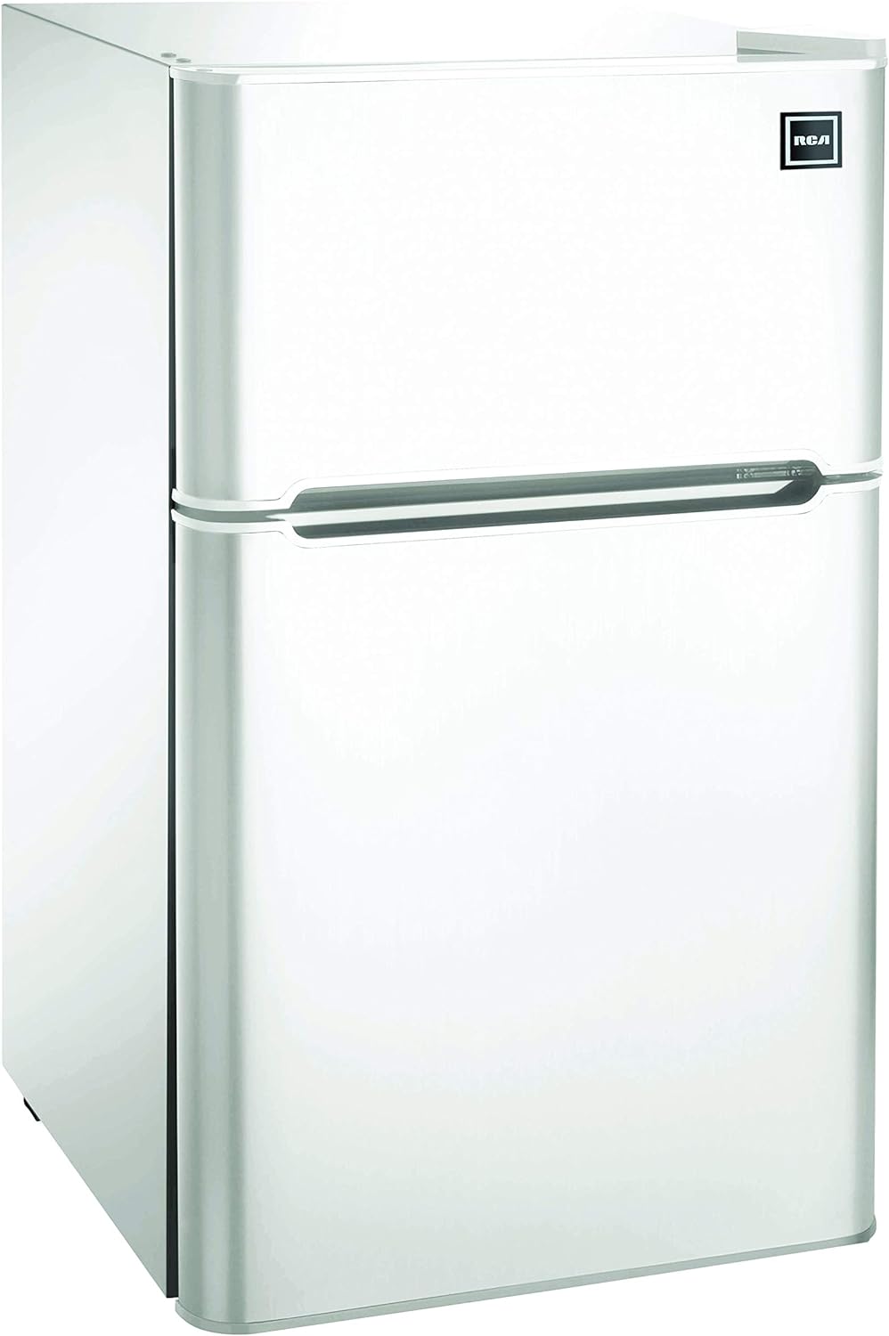 RCA - 2-Door - Compact Refrigerator/Freezer - Reversible Doors - Adjustable Thermostat - 3.2 Cu. Ft. - Black,