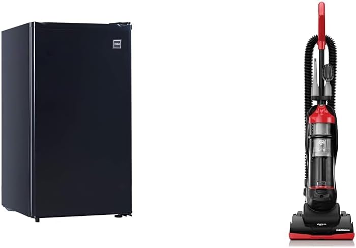 RCA RFR322 Mini Refrigerator, Compact Freezer Compartment, Adjustable Thermostat Control, Reversible Door, Ideal Fridge for Dorm, Office, Apartment, Platinum Stainless, 3.2 Cubic Feet