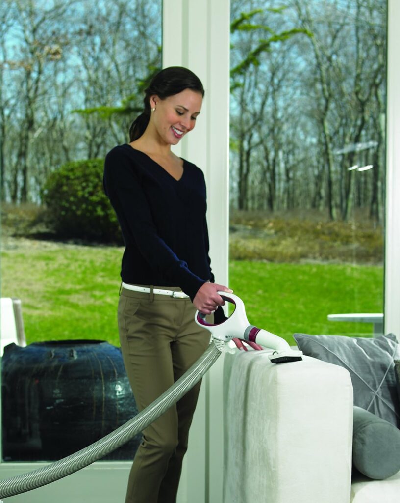 Shark NV501 Rotator Professional Lift-Away Upright Vacuum with HEPA Filter, Swivel Steering, LED Headlights, Wide Upholstery Tool, Dusting Brush Crevice Tool, White/Red, 12, 18, 14.