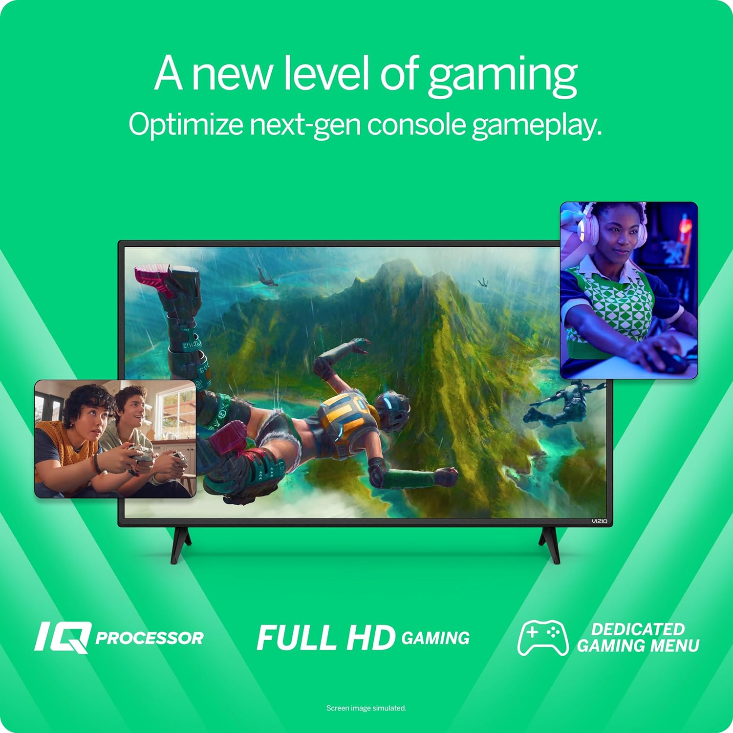 VIZIO 40-inch D-Series Full HD 1080p Smart TV with AMD FreeSync, Apple AirPlay and Chromecast Built-in, Alexa Compatibility, D40f-J09, 2022 Model