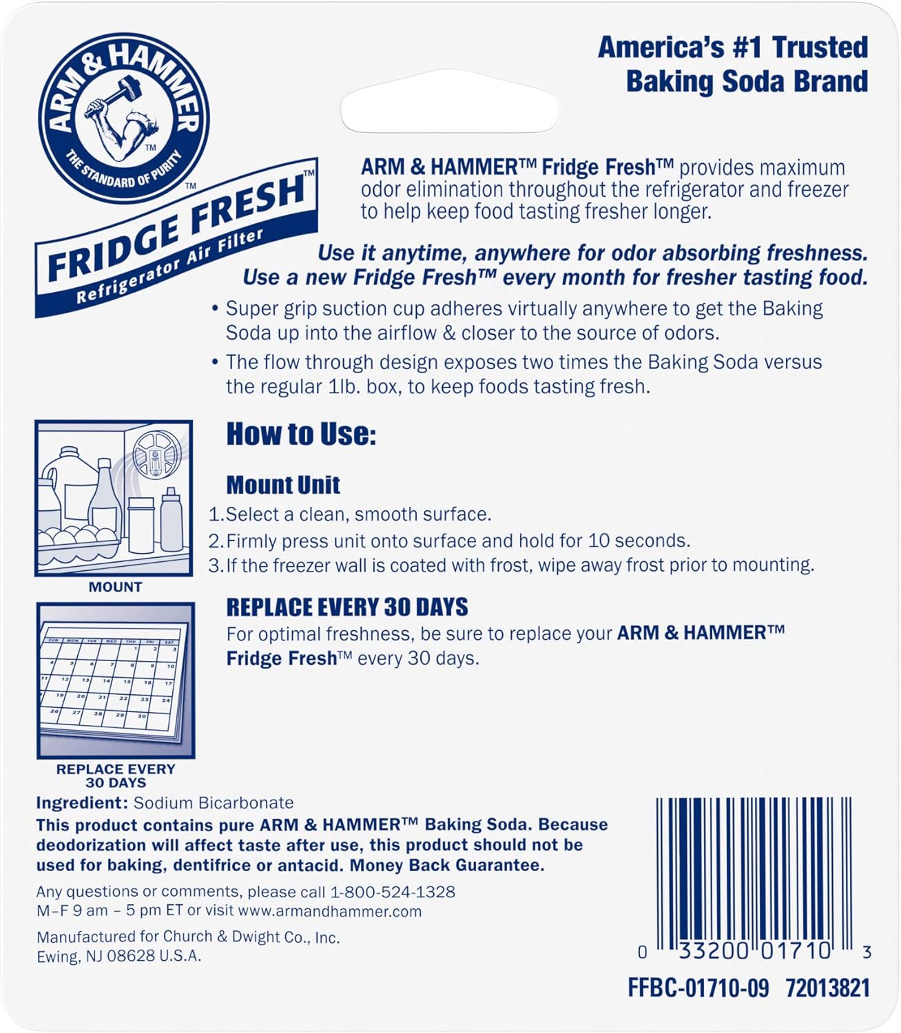 Arm  Hammer Fridge Fresh Refrigerator Air Filter