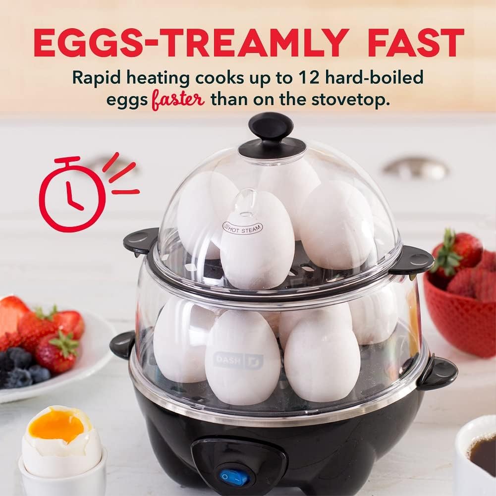 DASH Deluxe Sous Vide Style Egg Bite Maker with Silicone Molds for Breakfast Sandwiches, Healthy Snacks or Desserts, Keto  Paleo Friendly, (1 large, 4 mini) - Aqua