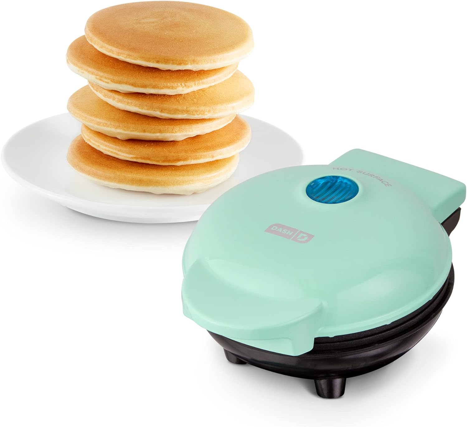 DASH Deluxe Sous Vide Style Egg Bite Maker with Silicone Molds for Breakfast Sandwiches, Healthy Snacks or Desserts, Keto  Paleo Friendly, (1 large, 4 mini) - Aqua