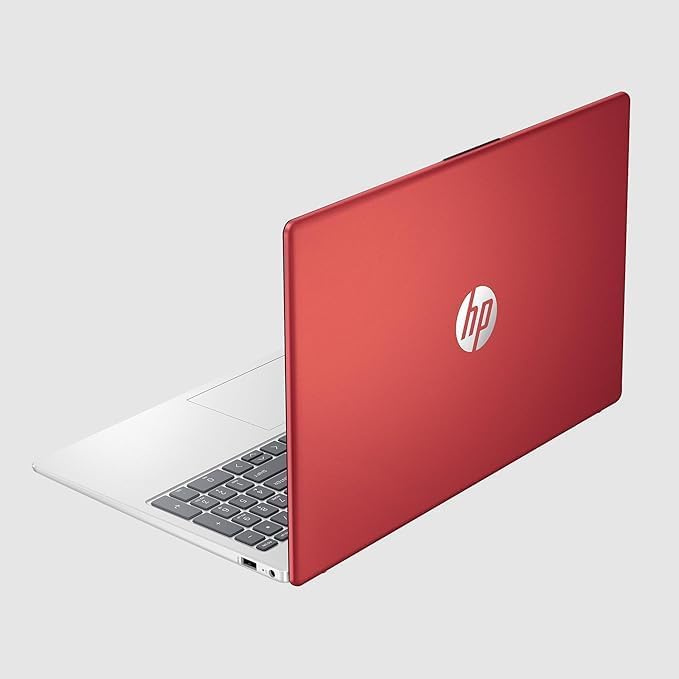 HP Flagship 15.6 HD Laptop Computer, Intel Quad-Core Pentium N200 (Beat i5-8250U), 16GB RAM, 128GB SSD, WiFi, Webcam, Fast Charge, HDMI, 1 Year Microsoft Office 365, Win 11, w/GM Accessory, Red