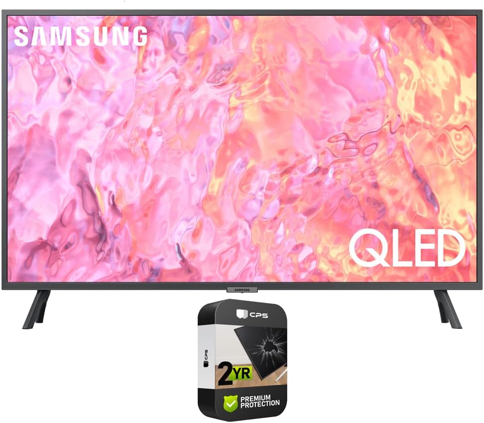 Samsung QN65Q60CAFXZA 65 Inch QLED 4K Smart TV 2023 Bundle with 2 YR CPS Enhanced Protection Pack